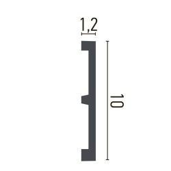 Plinta poliuretan CR956 - 10x1.2x200 cm - Img 2