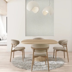 Profil dreapta pentru riflaj decorativ Gresso, Natural Light, 270x3.2cm, Lamelio - Img 3