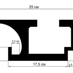 Profil scafa LED KD409 - 12x25x115 cm - Img 2