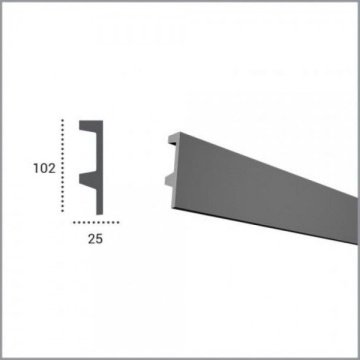 Profil scafa LED KF504 - 10.2x2.5x200 cm - Img 2
