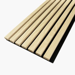 Riflaj decorativ MDF, Light Oak, fonoabsorbant, 28x2.1x270 cm