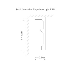 Scafa polimer rigid, Manavi, ES14 - 12x3.8x200 cm - Img 2