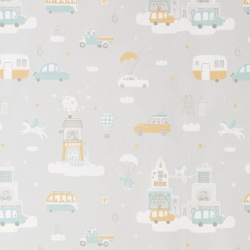 Tapet Above the Clouds, Soft Grey, Majvillan - Img 2