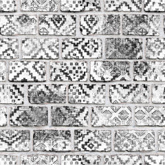 Tapet Decorated Bricks, Rebel Walls - Img 2