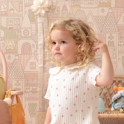 Tapet Dollhouse, Sunny Pink, Majvillan - Img 3