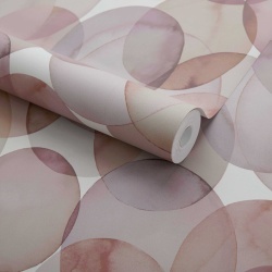 Tapet, Honesty, Shell Pink Luxury Geometric, 1838 Wallcoverings, 5.3mp / rola - Img 2