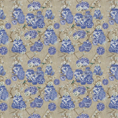 Tapet Hydrangea and Ginger Tea Party Cream, VLAdiLA - Img 2