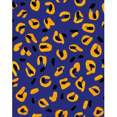 Tapet lavabil Funky Leopard, Blue, TresTintas 5mp / rola - Img 2