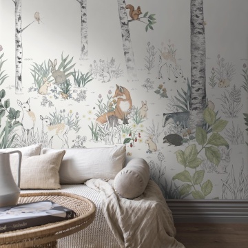 Tapet lavabil, Magic Forest Mural 7481, 1.3mp / rola - Img 3