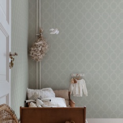 Tapet lavabil, Wilma Sage Green, Sandberg, 5.3mp / rola