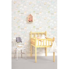 Tapet My Farm, Soft Grey, Majvillan - Img 1