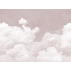Tapet pentru copii Cuddle Clouds, Pink, Rebel Walls - Img 2