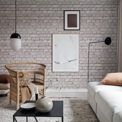 Tapet personalizabil Bricks, Ash, Rebel Walls, 5 mp / rola