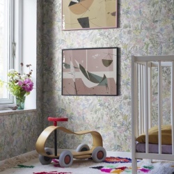 Tapet Poppy Meadow, Pastel, Rebel Walls