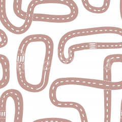 Tapet Race Track, Soft Pink, Rebel Walls - Img 2