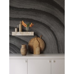 Tapet Smoky Swirl, Graphite, Rebel Walls - Img 3