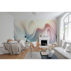 Tapet Soft Waves, Pastel, Rebel Walls - Img 1