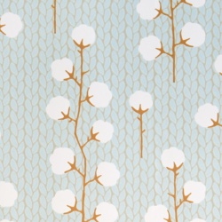 Tapet Sweet Cotton, Turquoise, Majvillan - Img 2