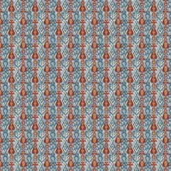 Tapet Uzbek, Blue, Coordonne 5mp / rola - Img 3