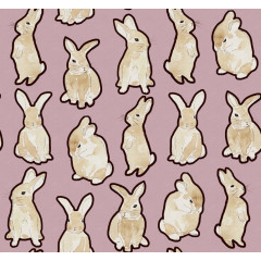 Tapet Year of the Bunny, Lilac, Rebel Walls - Img 2