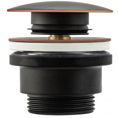 Ventil lavoar Click-Clack universal negru periat Rea Old - Img 1