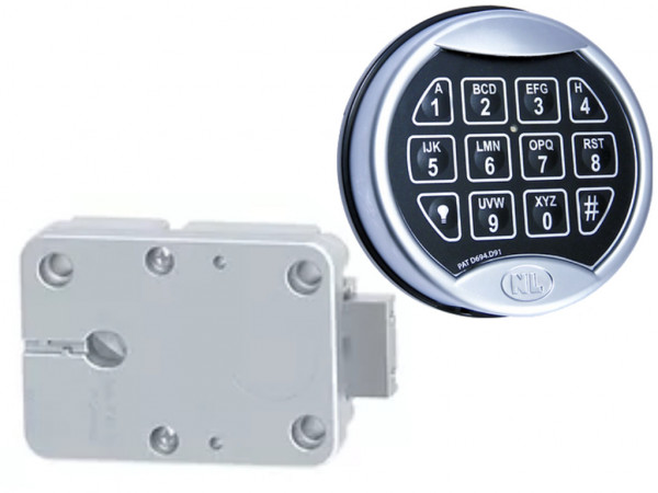 Incuietoare electronica seif SBPR2 - 2 utilizatori (crom)