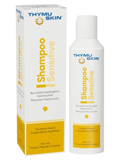 Sampon-tratament in alopecia difuza si areata, caderea moderata si severa a parului, THYMUSKIN SENSITIVE, 200ml