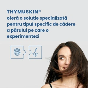 Soluția specializata pentru par, THYMUSKIN SENSITIVE, Sampon si Serum, Tratament Caderea Moderata si Difuza a Parului, 100ml, Promo
