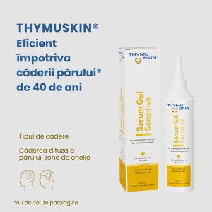 THYMUSKIN SENSITIVE, Sampon si Serum, Tratament Caderea Difuza a Parului, 200ml, Promo-2