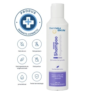 Sampon antimatreata si regenerator pentru scalp, THYMUSKIN, 200ml