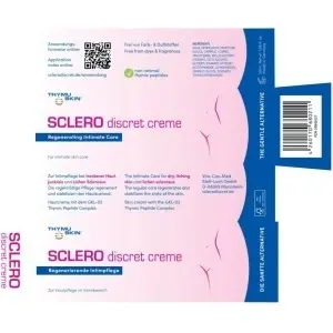 Crema intima, THYMUSKIN Sclero Discret, 50ml, ambalaj si cod EAN