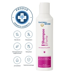 Sampon-tratament pentru caderea masiva a parului, THYMUSKIN FORTE, 100 ml