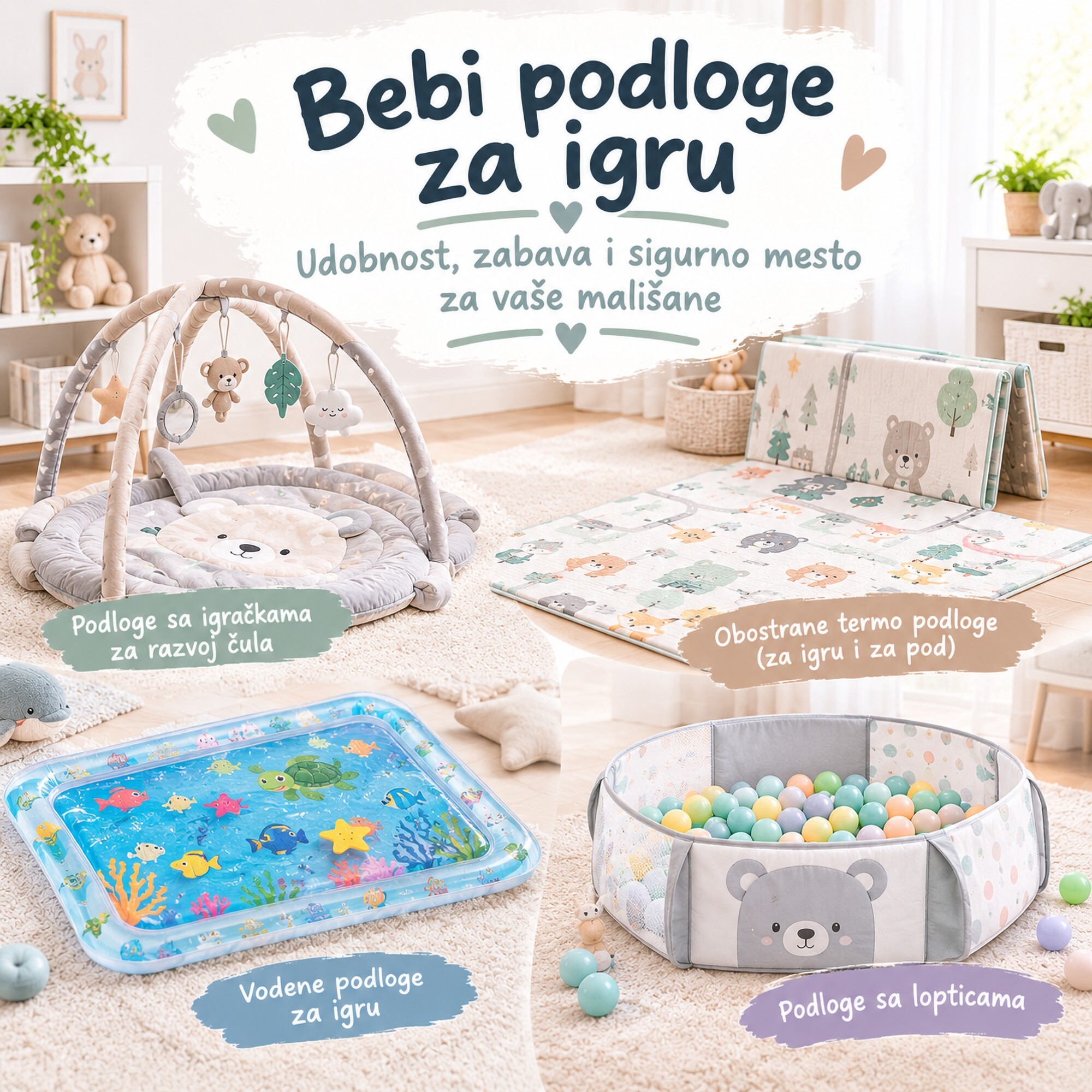 Bebi podloge za igru