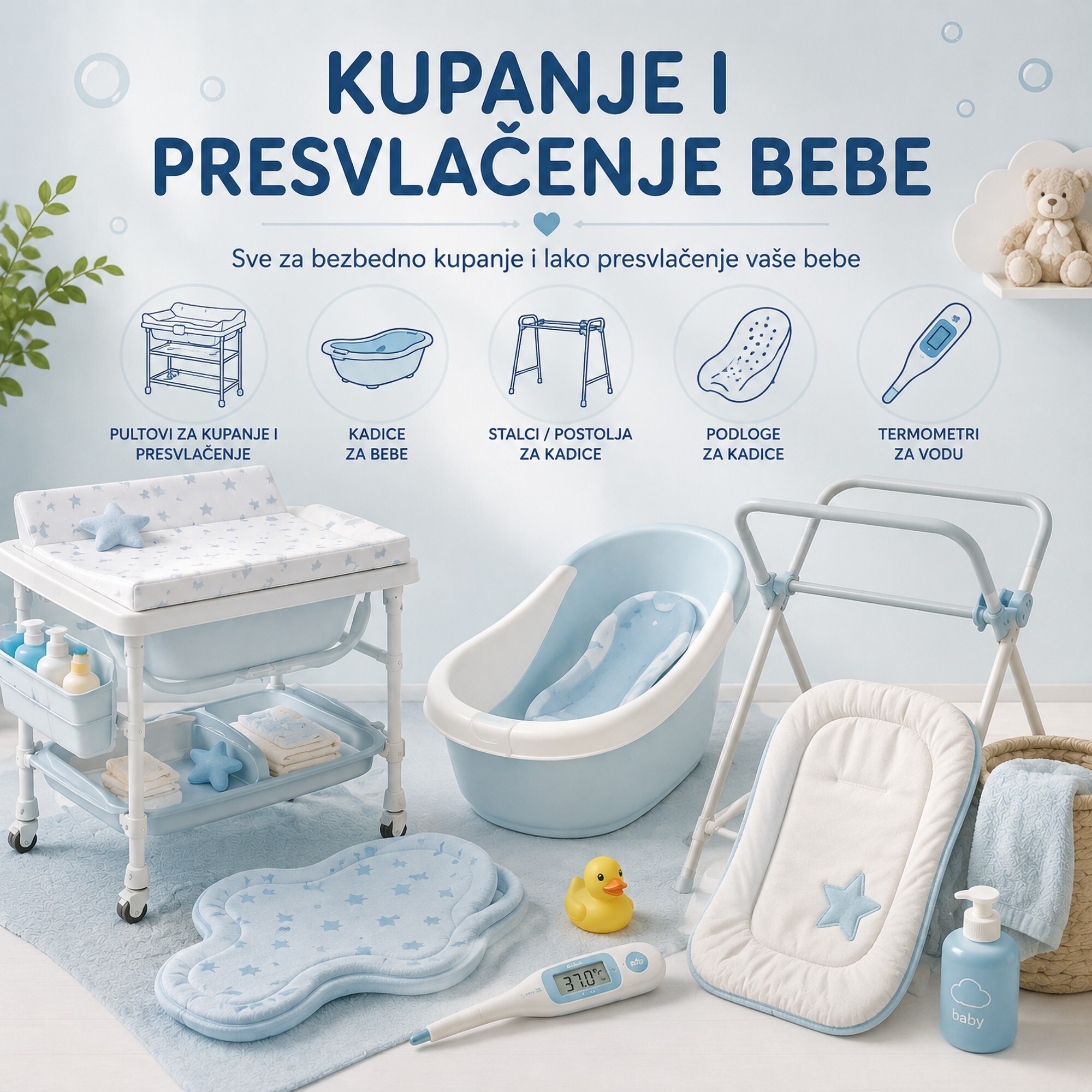 Kupanje i presvlačenje bebe