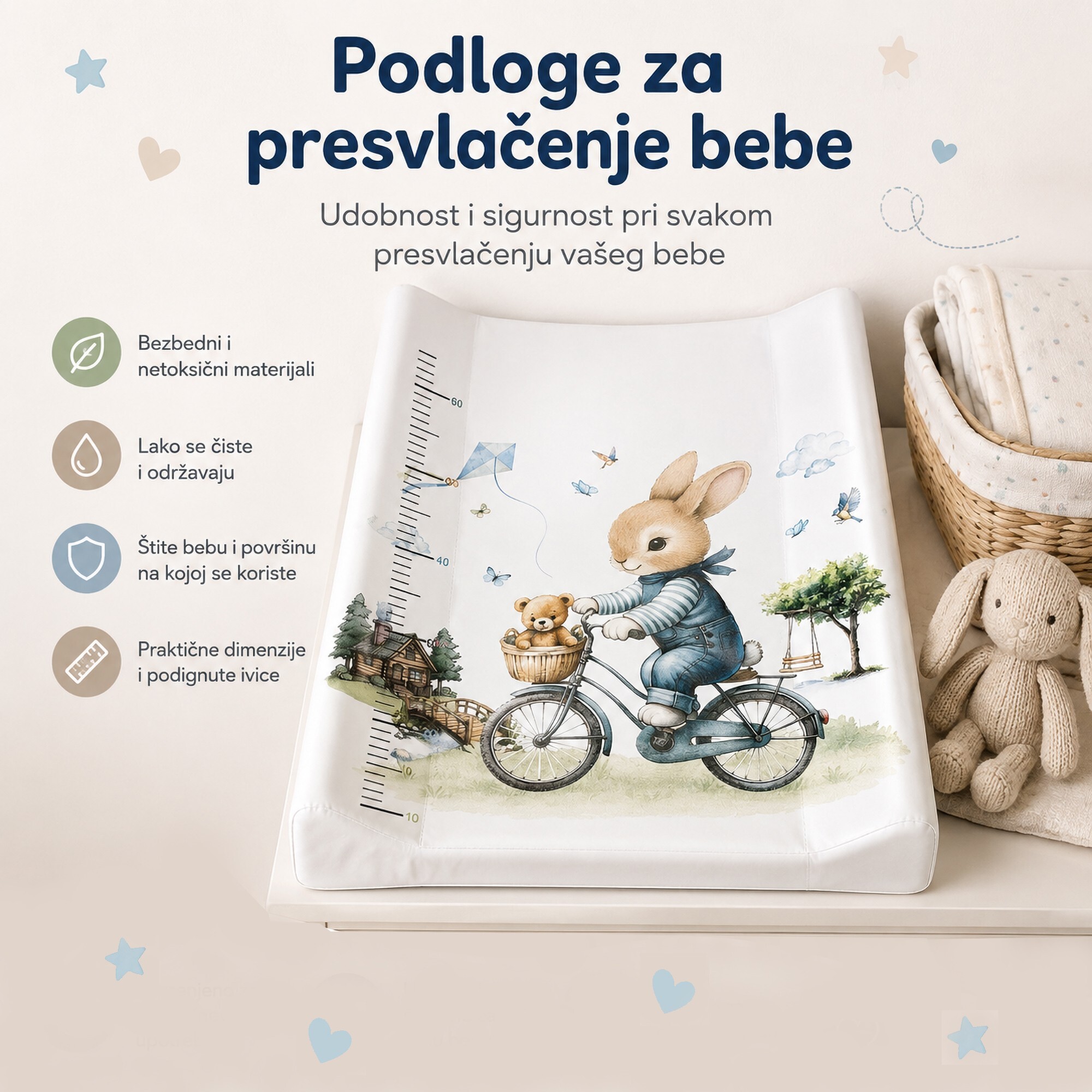 Podloge za presvlačenje bebe