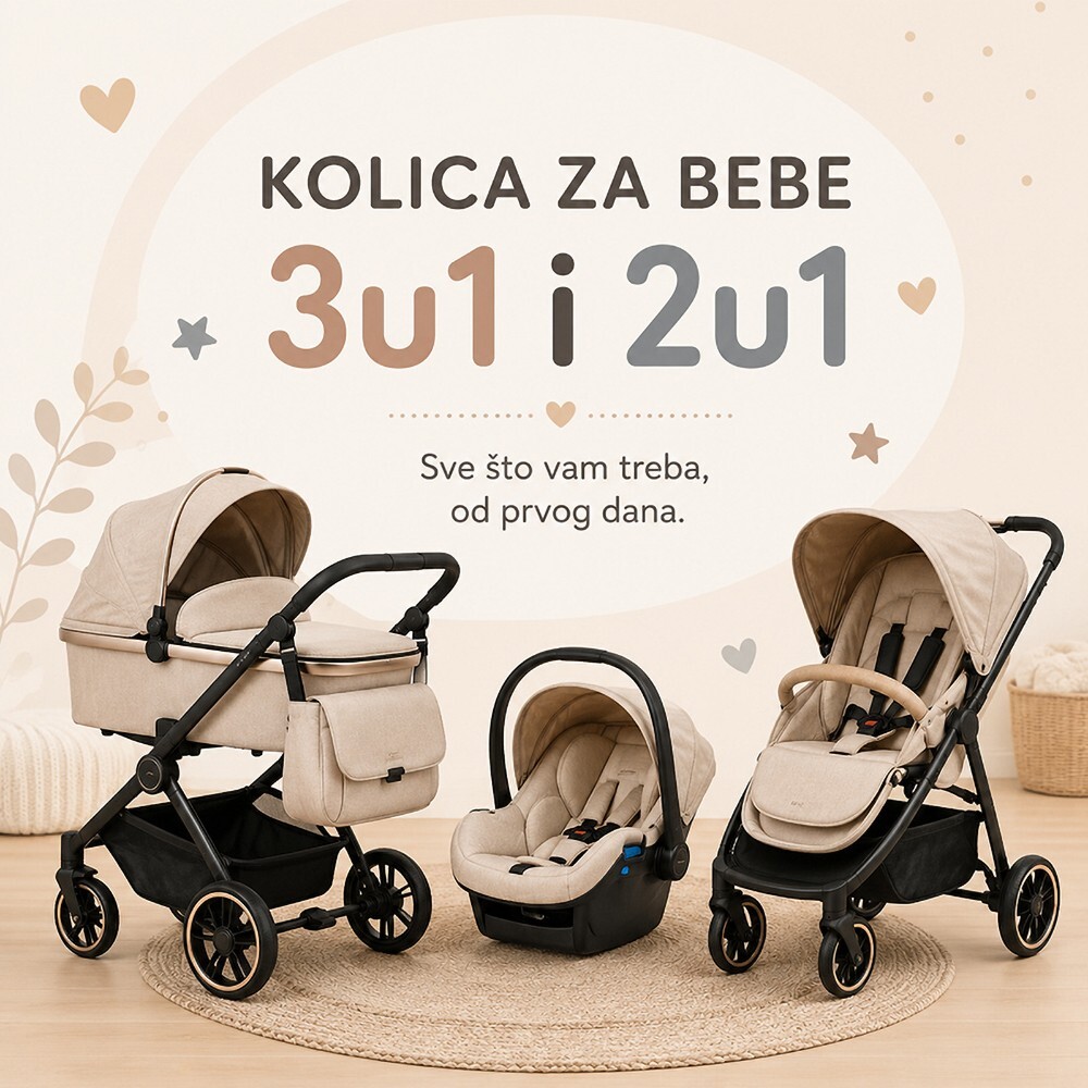 Kolica za bebe 3 u 1 i 2 u 1