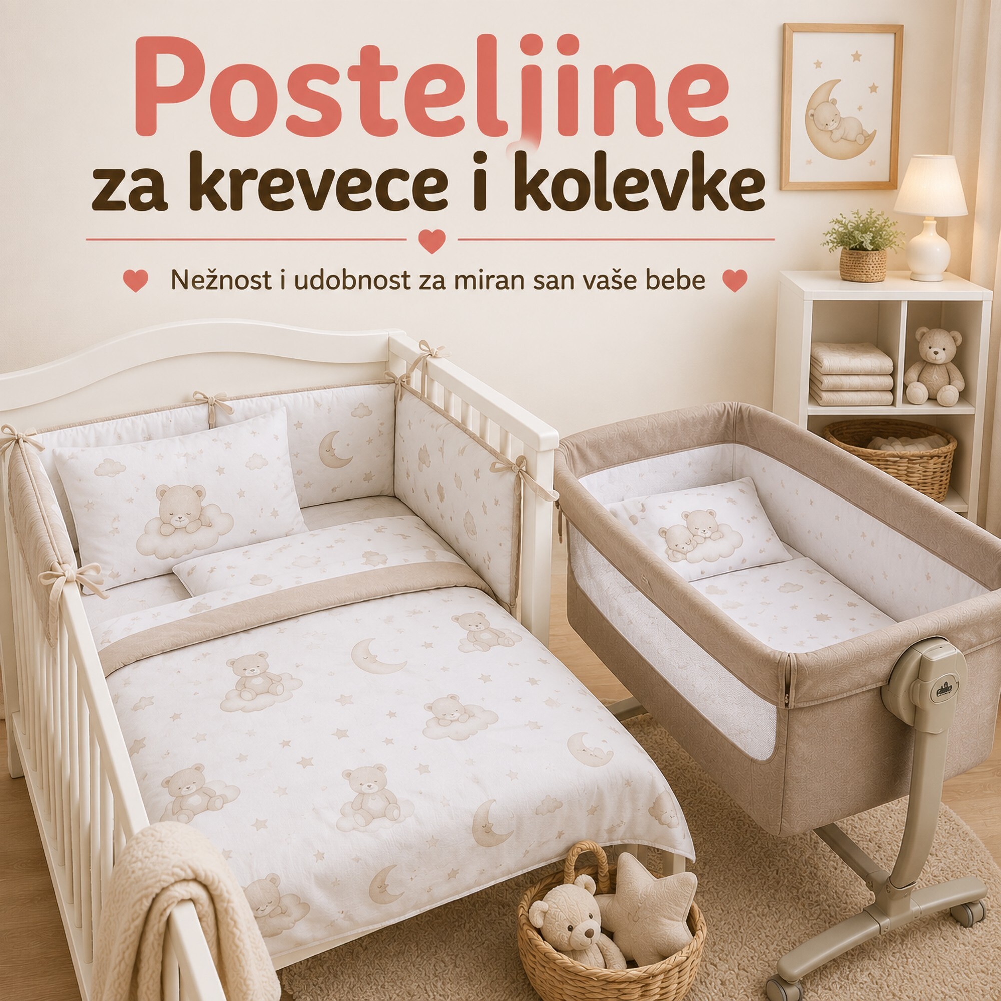 Posteljine za krevece i kolevke