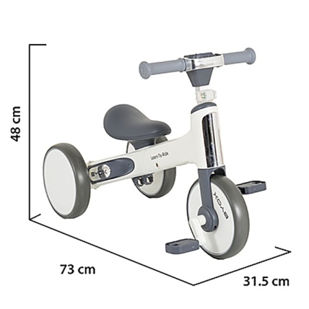 Byox Learn to Ride mini Balance Bike White
