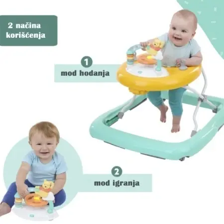 Winnie the Pooh dubak za bebe 6–12 meseci sa 2 načina korišćenja
