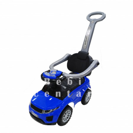 Guralica za decu Sport Car Blue 614W sa ručkom za upravljanje - plava