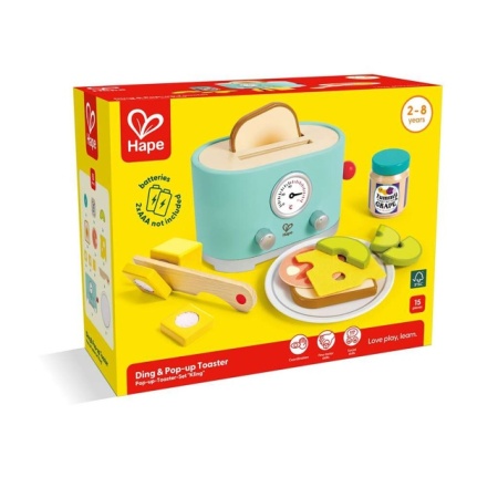 HAPE Drveni toster Ding &amp; Pop Up