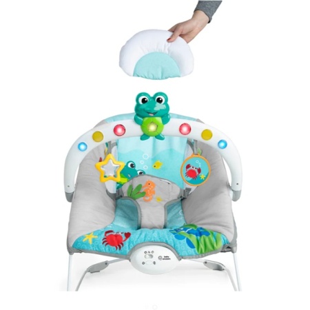 Kids II Baby Einstein muzička ležaljka Kick to it Neptune sa vibracijom i svetlom 13102