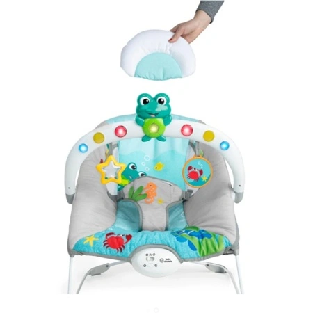 Kids II Baby Einstein muzička ležaljka Kick to it Neptune sa vibracijom i svetlom 13102