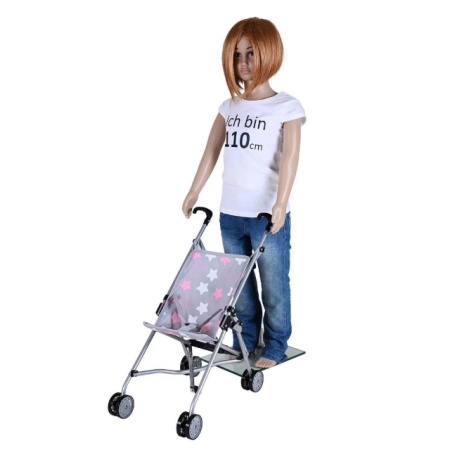 Kolica za lutke Knorr Toys SIM Star grey pink veličina za decu
