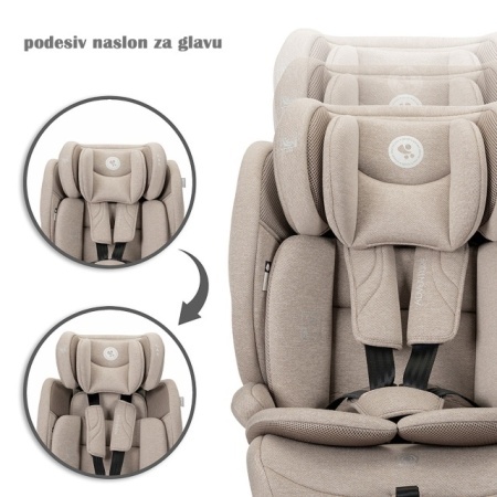 Lorelli Adventure auto sedište sa podesivim naslonom za glavu - Beige
