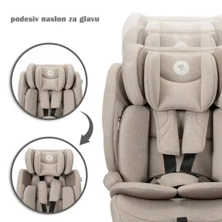 Lorelli Adventure auto sedište sa podesivim naslonom za glavu - Beige