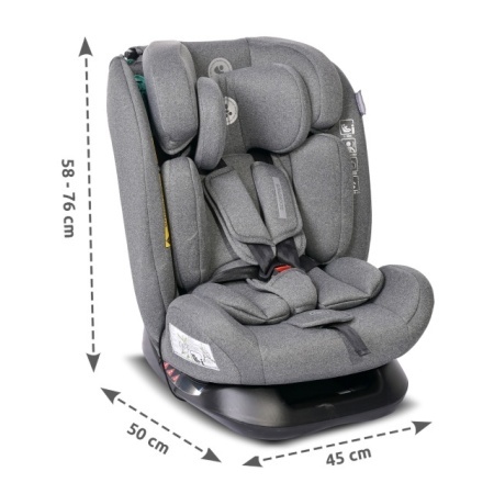 Lorelli Scorpius i-Size auto sedište 40-150cm Grey - dimenzije