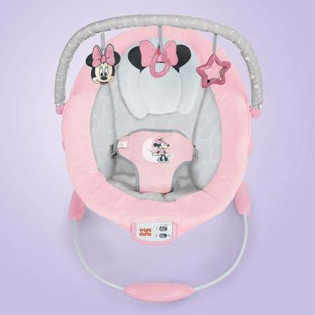 Kids II Bright Starts Lezaljka Minnie Mouse Rosy Skies