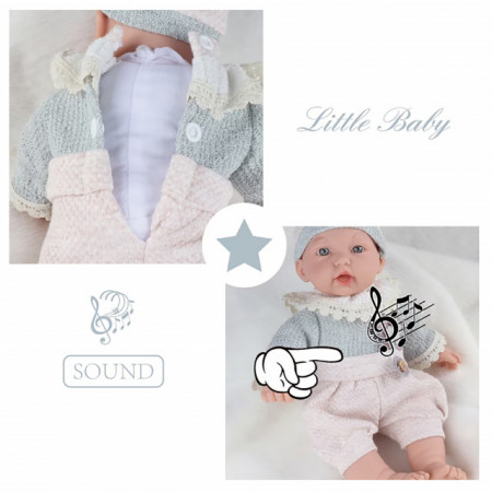 Baby So Lovely Temperature Sensing Lutka beba 11´´ plava