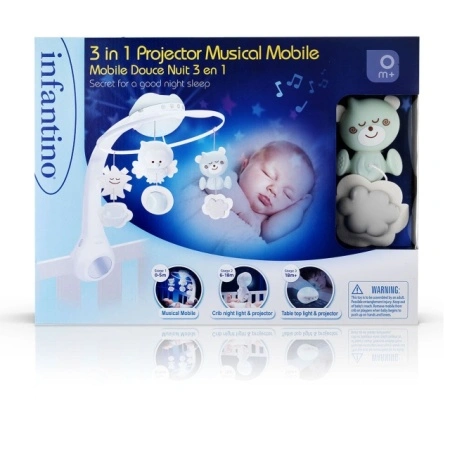 Infantino 3u1 Projector Musical Mobile – muzička vrteška za krevetac u originalnom fabričkom pakovanju